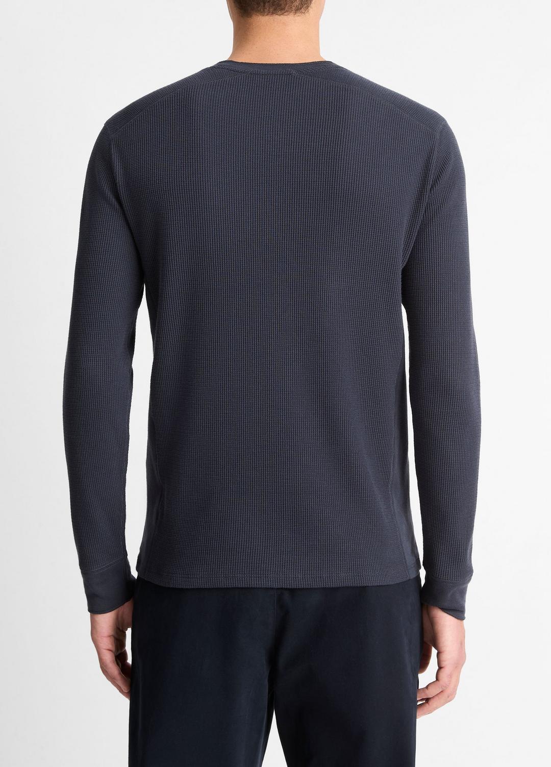 Pima Cotton-Blend Thermal Long-Sleeve Pullover in Long Sleeve | Vince sale