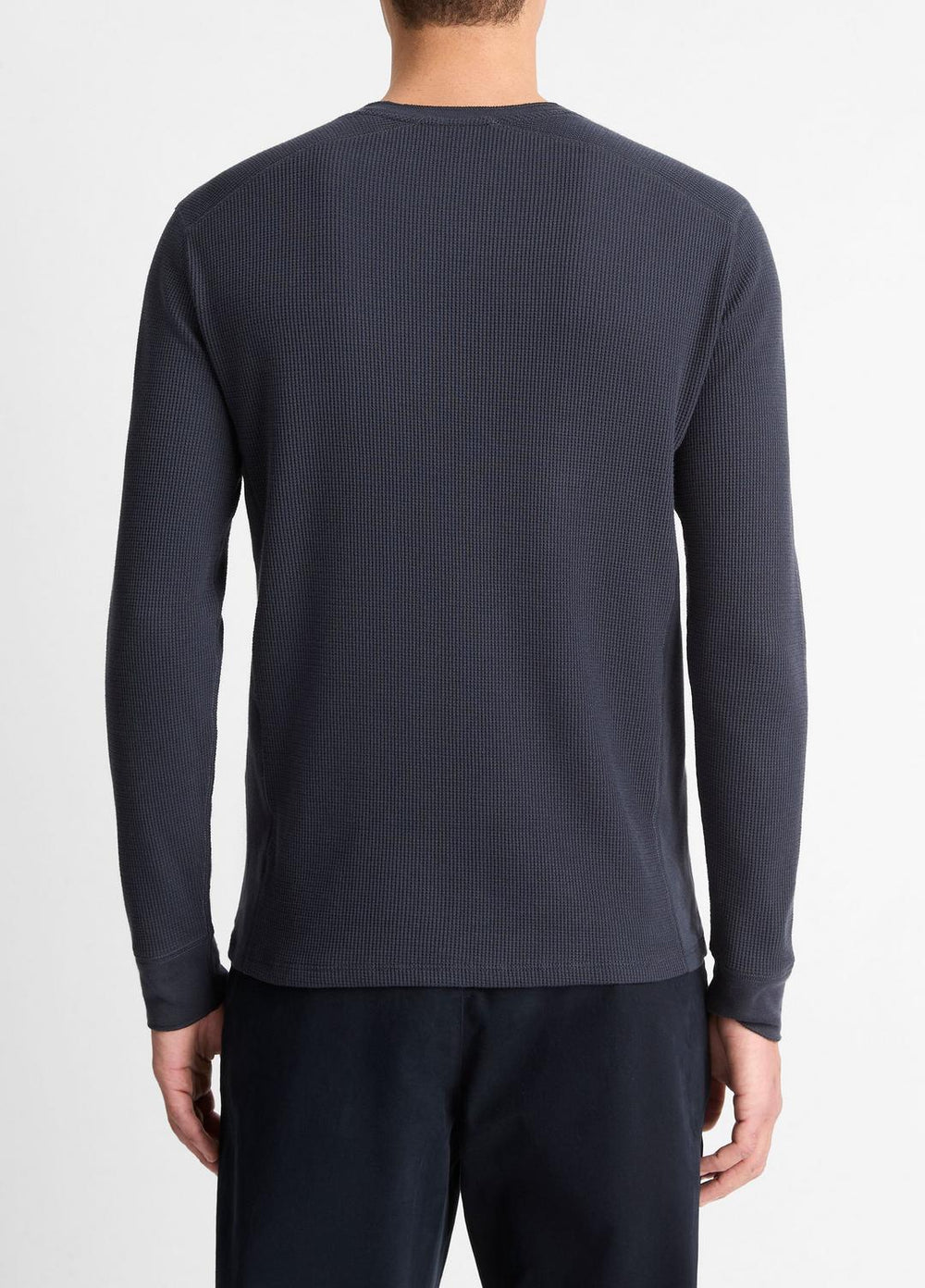 Pima Cotton-Blend Thermal Long-Sleeve Pullover in Long Sleeve | Vince sale