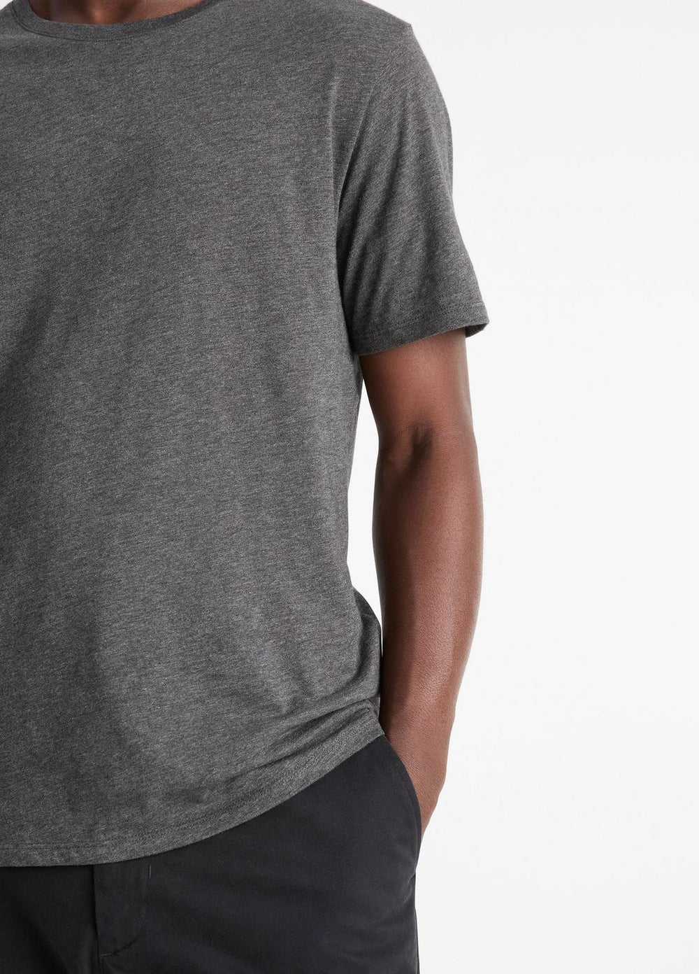Pima Cotton Crew Neck T-Shirt in Short Sleeve | Vince on sale