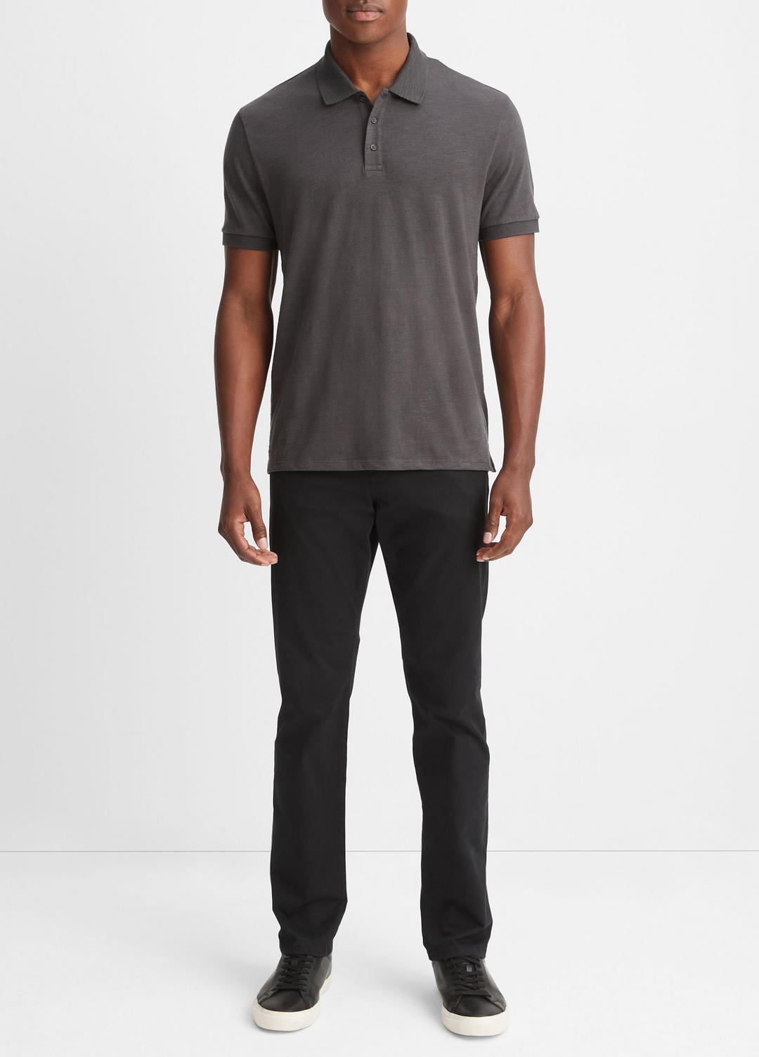 Classic Slub Polo Shirt in Henleys & Polos | Vince Online
