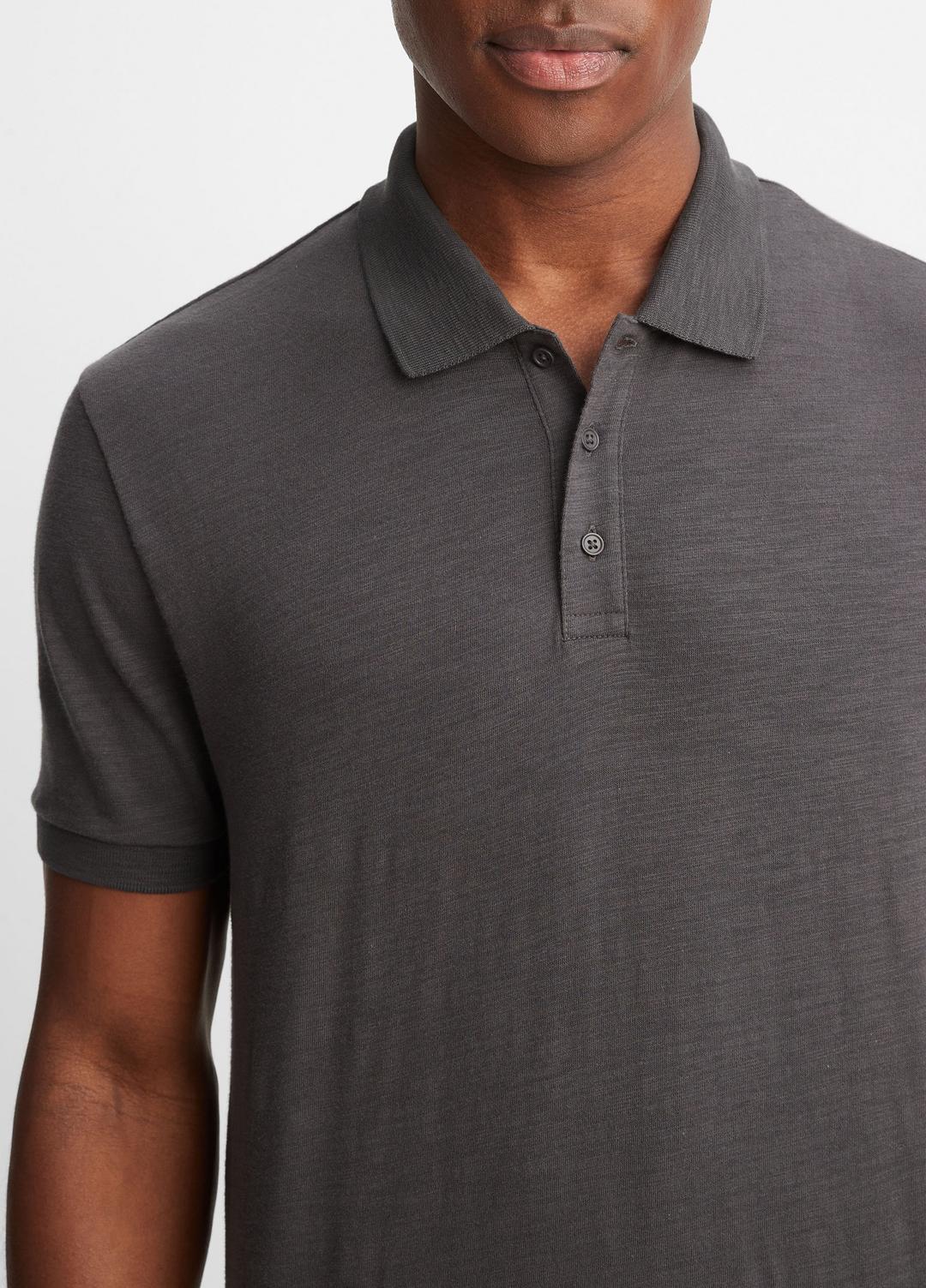 Classic Slub Polo Shirt in Henleys & Polos | Vince Online