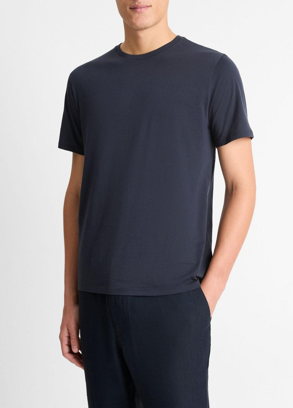 Pima Cotton Crew Neck T-Shirt in Short Sleeve | Vince near me
