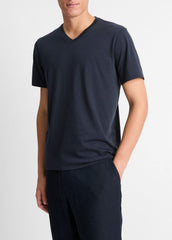 Pima Cotton V-Neck T-Shirt in Short Sleeve | Vince outlet
