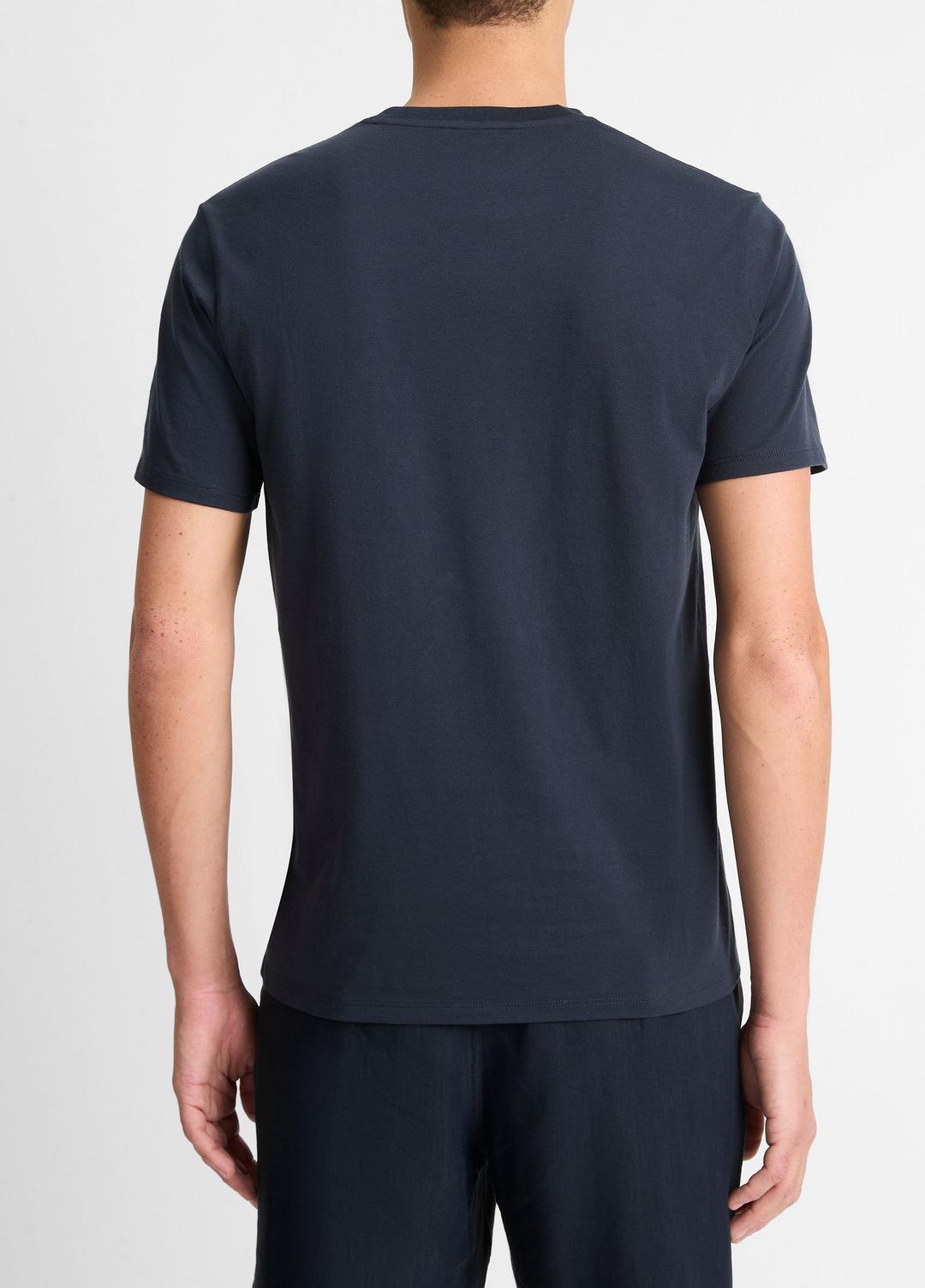 Pima Cotton V-Neck T-Shirt in Short Sleeve | Vince outlet