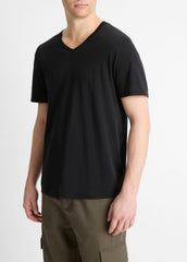 Pima Cotton V-Neck T-Shirt in Short Sleeve | Vince sale