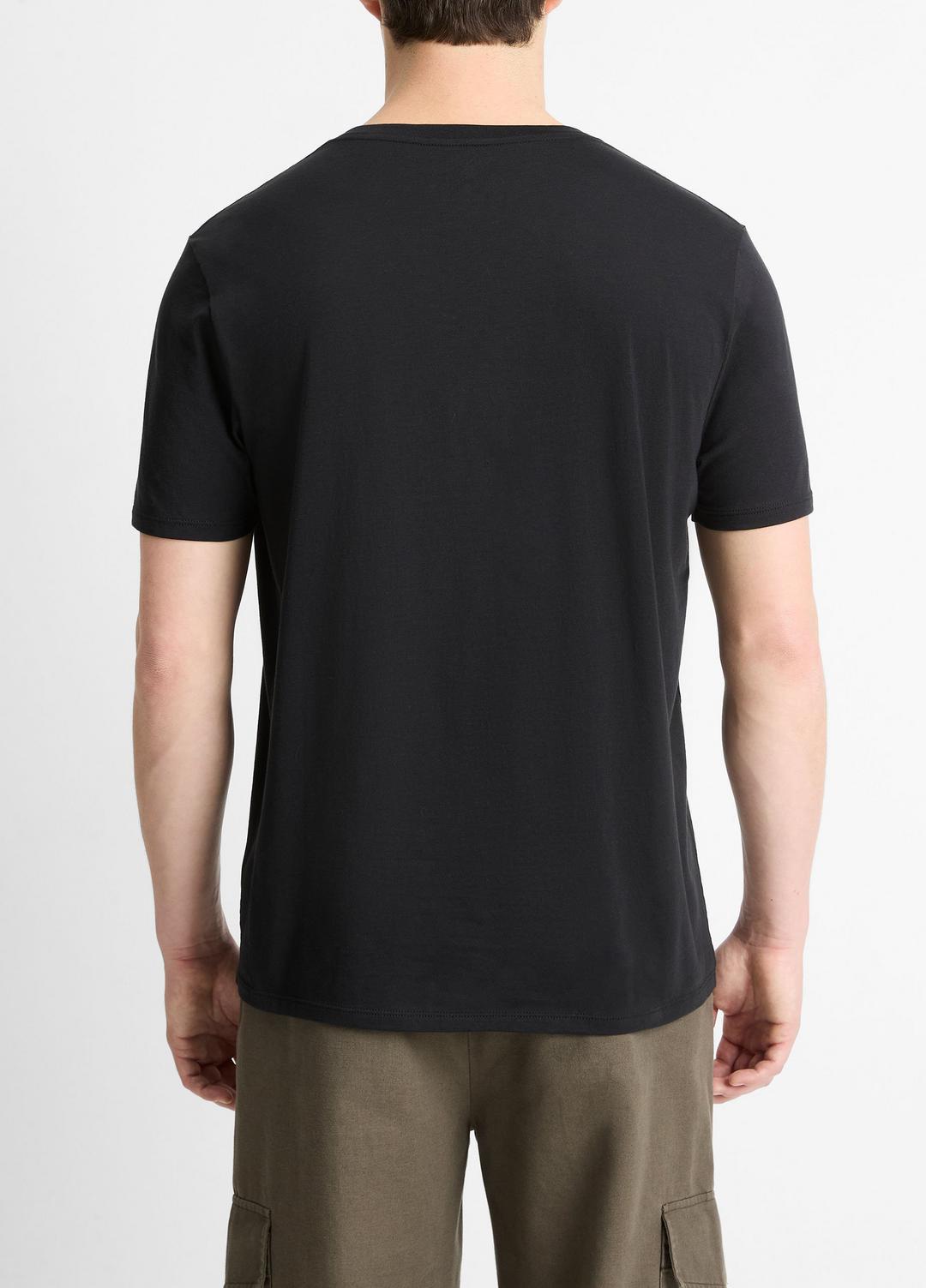 Pima Cotton V-Neck T-Shirt in Short Sleeve | Vince sale