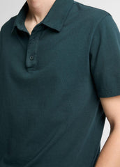 Garment Dye Cotton Polo Shirt in Short Sleeve | Vince on sale