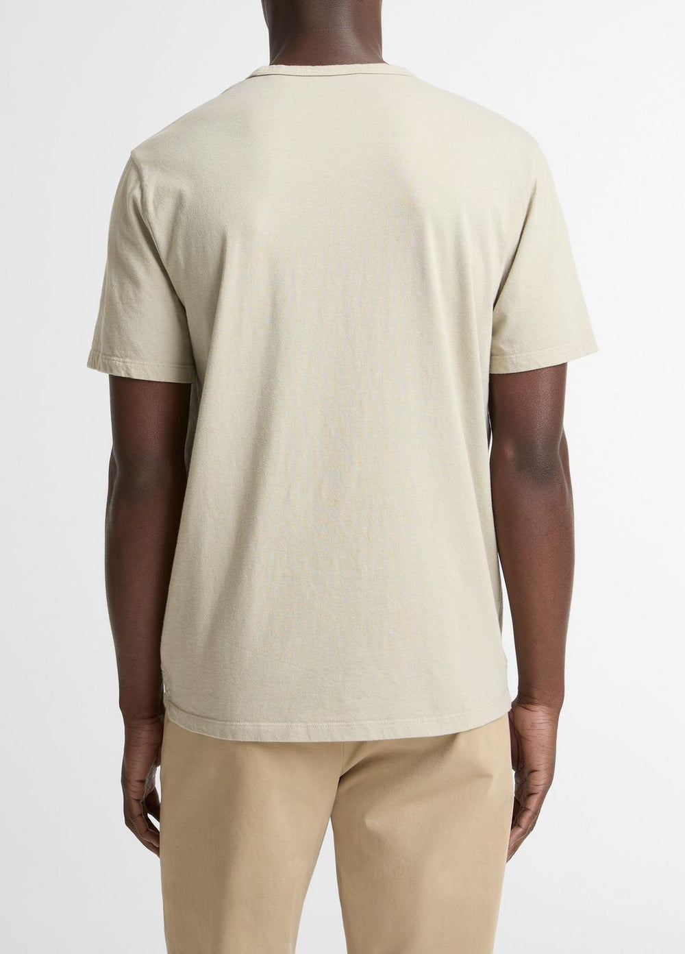 Garment Dye Cotton T-Shirt in Short Sleeve | Vince Online