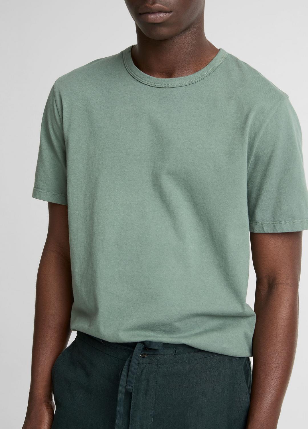 Garment Dye Cotton T-Shirt in Short Sleeve | Vince discount