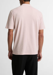 Cotton-Blend Johnny-Collar Polo Shirt in Henleys & Polos | Vince outlet