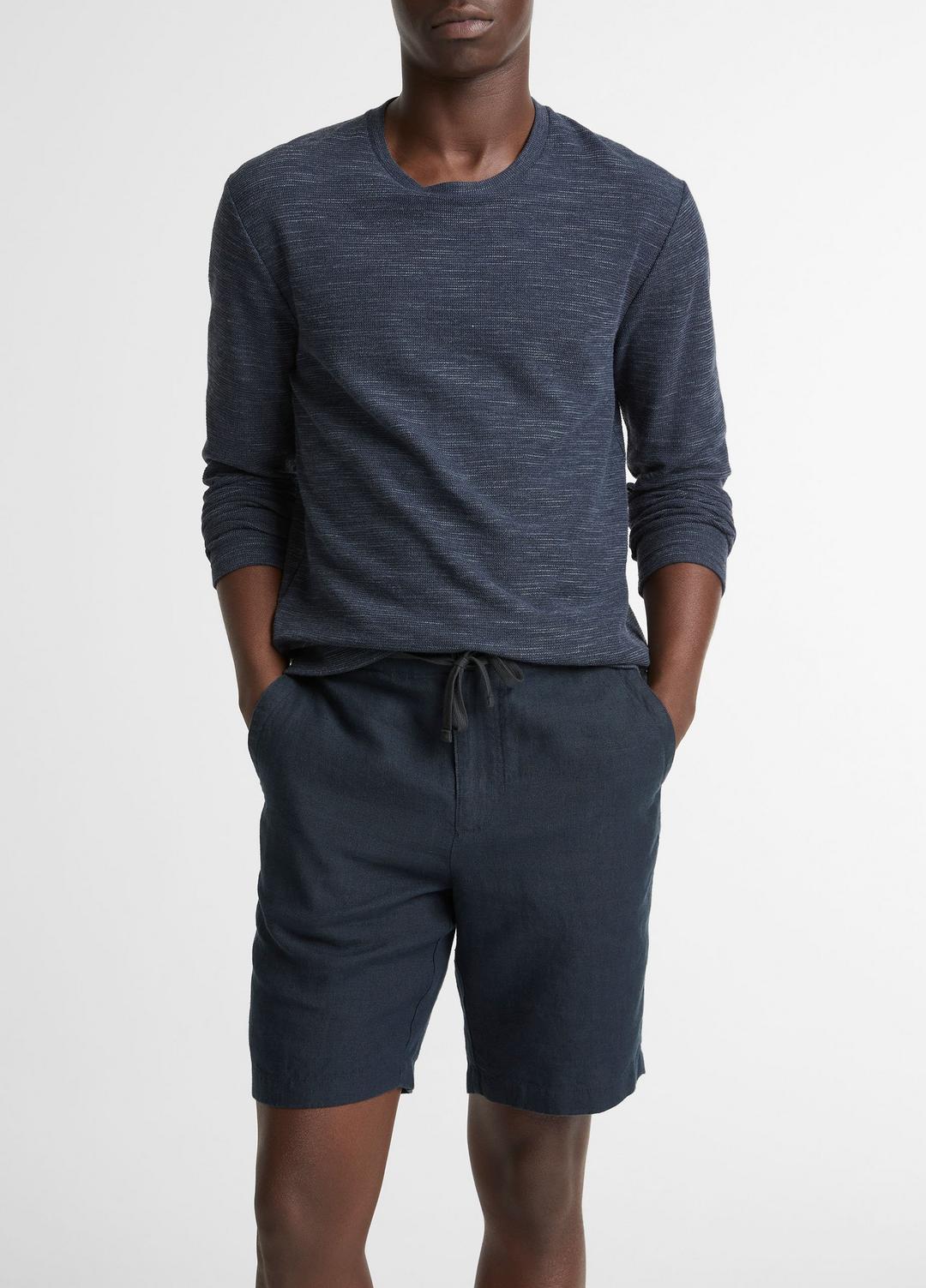 Double-Knit Cotton-Blend Long-Sleeve Shirt in Long Sleeve | Vince US