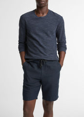 Double-Knit Cotton-Blend Long-Sleeve Shirt in Long Sleeve | Vince US