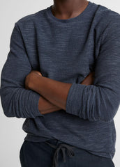 Double-Knit Cotton-Blend Long-Sleeve Shirt in Long Sleeve | Vince US
