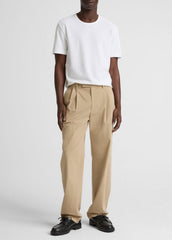 Pima Cotton Piqué Crew Neck T-Shirt in Short Sleeve | Vince Online