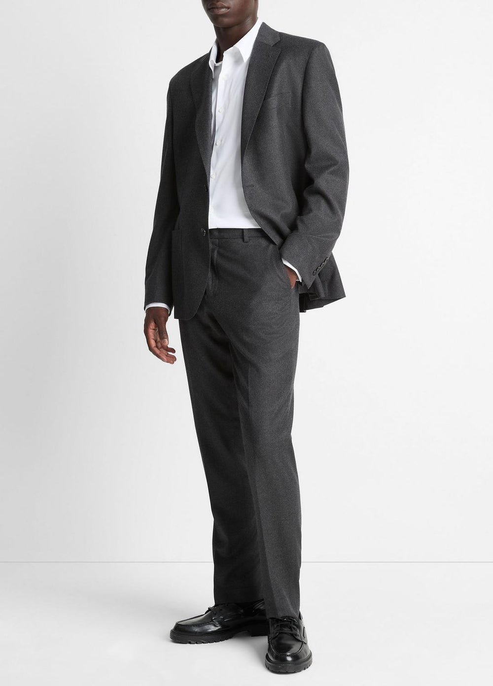 Wool-Silk Flannel Classic Pant in Trousers | Vince discount