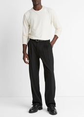 Wool Double-Pleat Suiting Trouser in Trousers | Vince near me