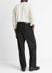 Wool Double-Pleat Suiting Trouser in Trousers | Vince near me
