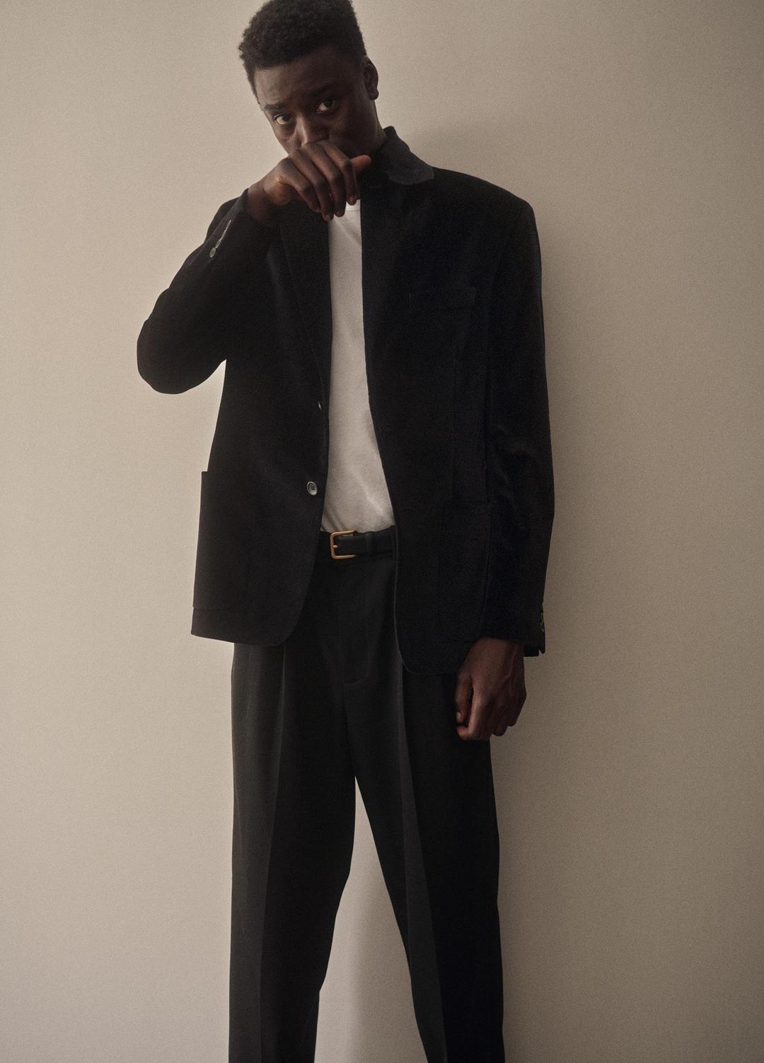 Wool Double-Pleat Suiting Trouser in Trousers | Vince near me