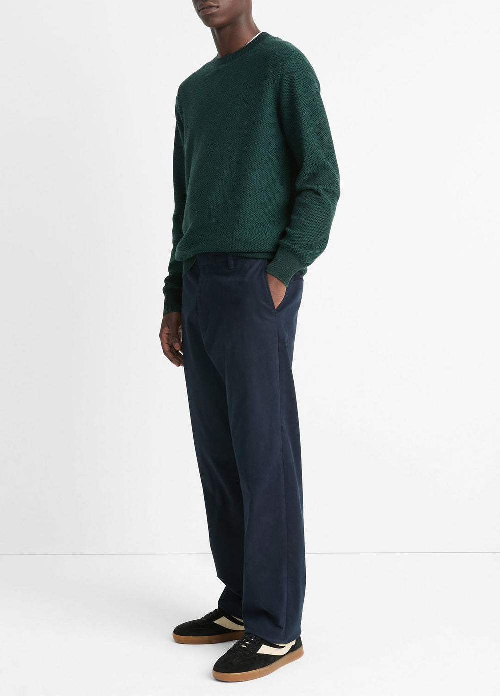 Louie Relaxed Stretch-Cotton Pant in Trousers | Vince for sale