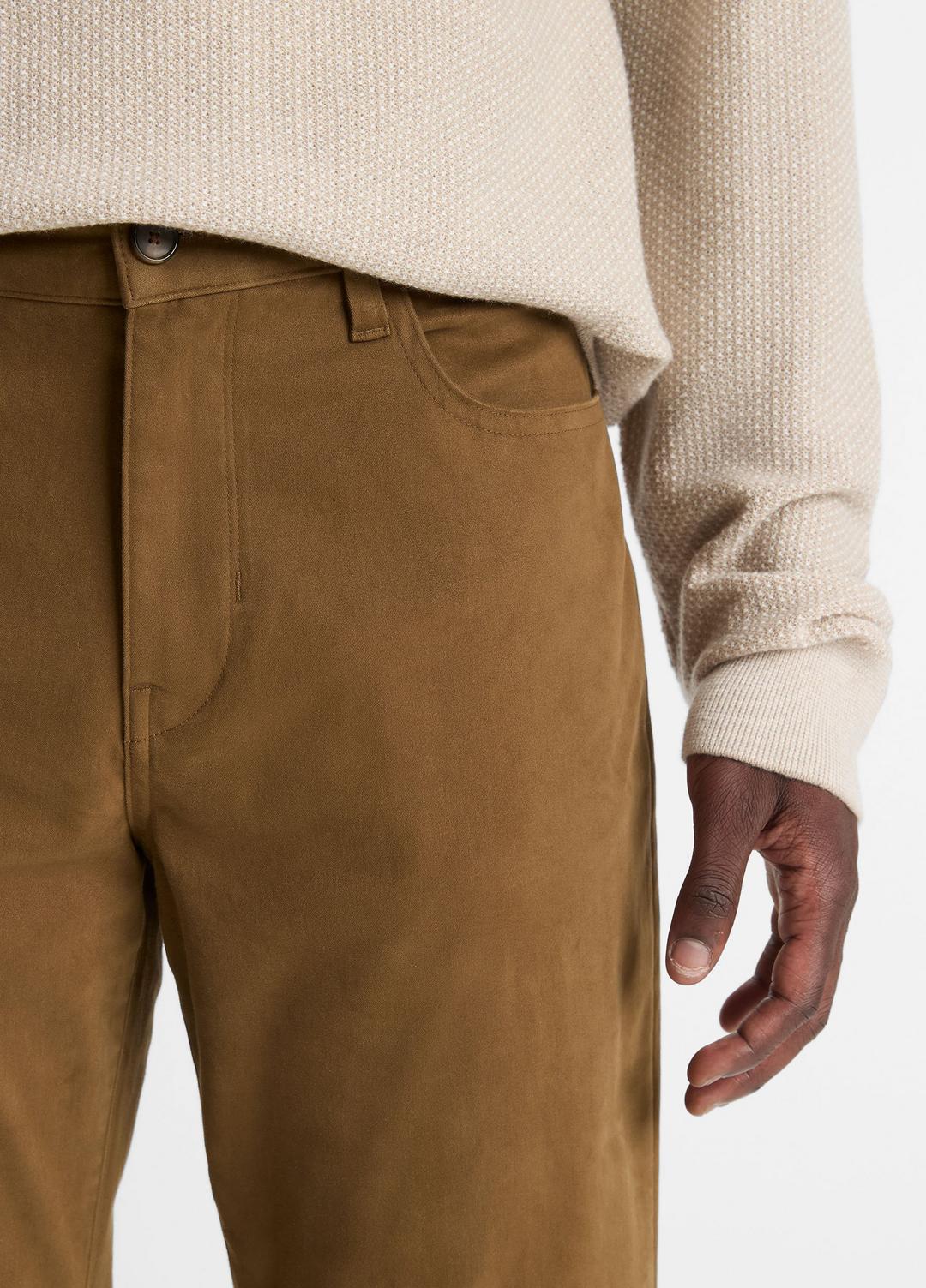 Dylan Slim 5-Pocket Peached Stretch-Cotton Pant in Trousers | Vince discount