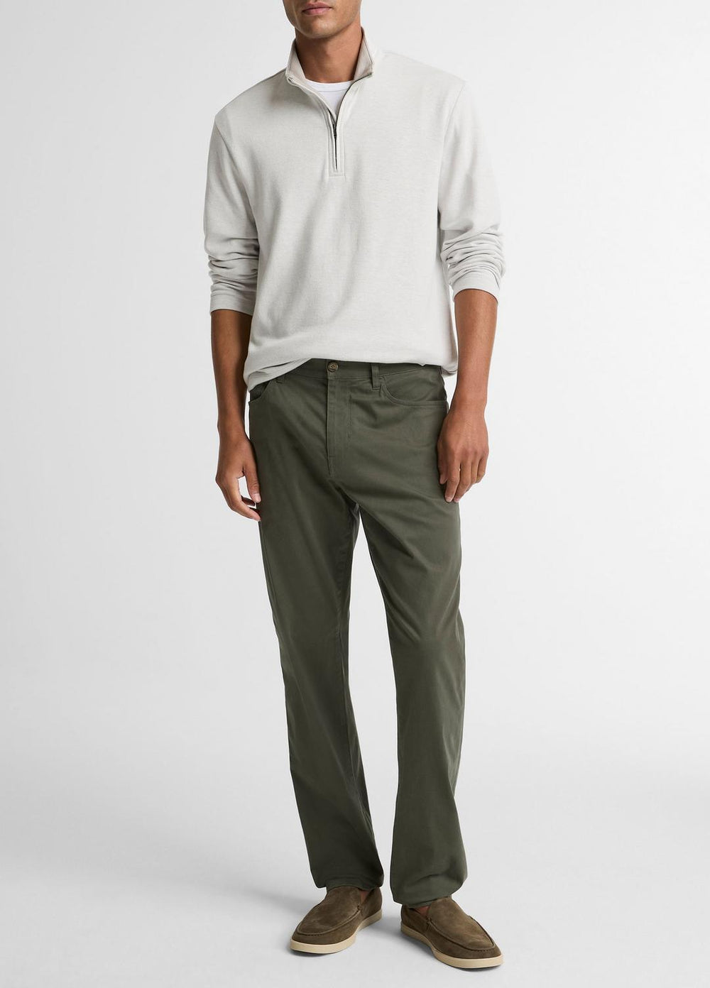 Dylan Slim 5-Pocket Cotton Sateen Pant in Trousers | Vince Online