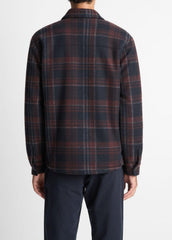 Sherpa-Lined Plaid Shirt Jacket in Shirt Jackets | Vince outlet