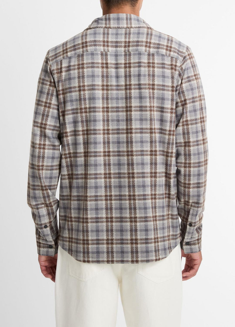 Plaid Cotton-Blend Shirt Jacket in Shirt Jackets | Vince sale