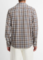 Plaid Cotton-Blend Shirt Jacket in Shirt Jackets | Vince sale