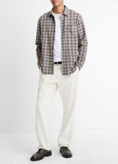 Plaid Cotton-Blend Shirt Jacket in Shirt Jackets | Vince sale