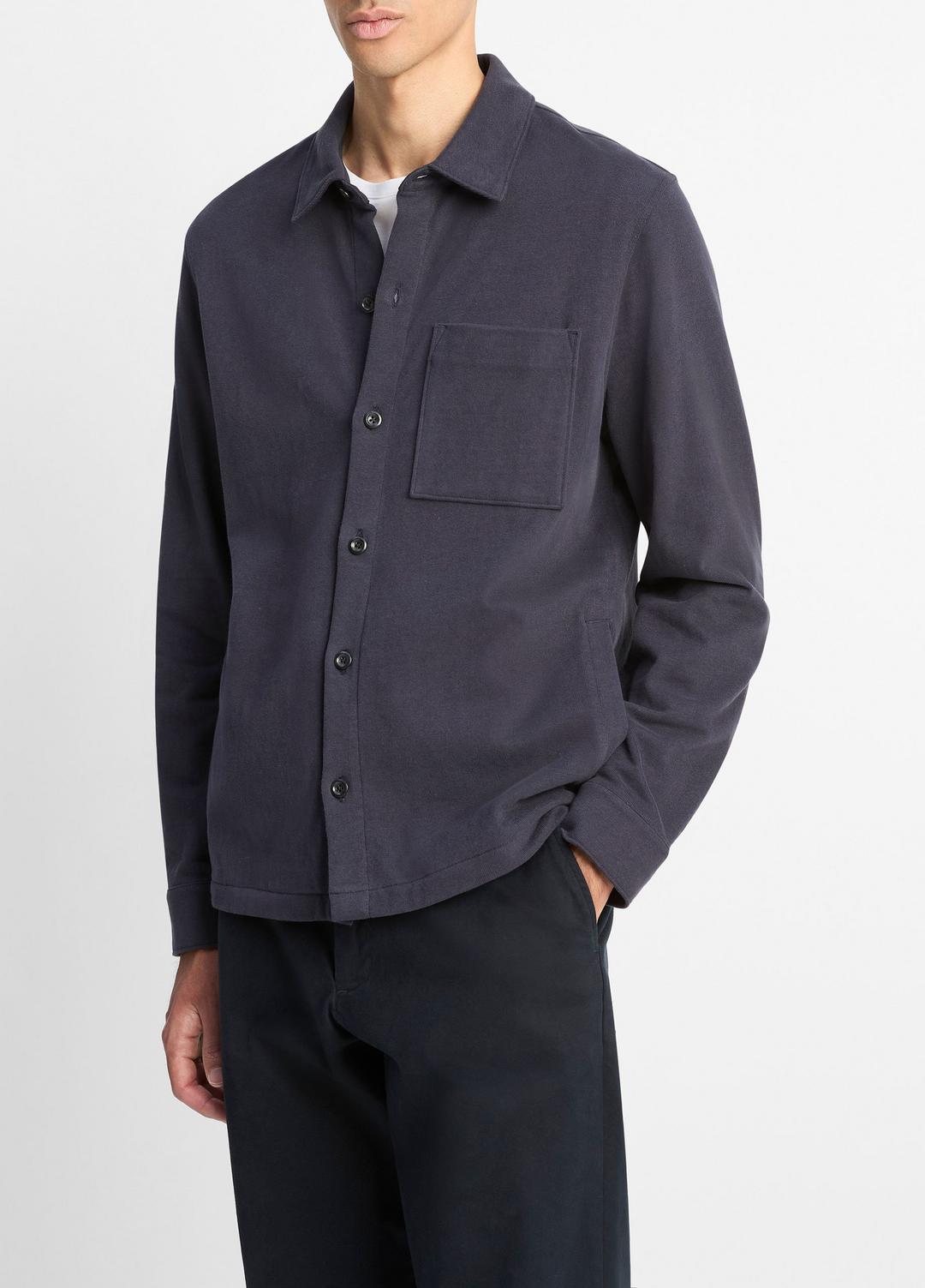 Heavy Sueded Cotton Shirt Jacket in Shirt Jackets | Vince on sale