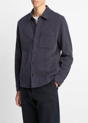 Heavy Sueded Cotton Shirt Jacket in Shirt Jackets | Vince on sale