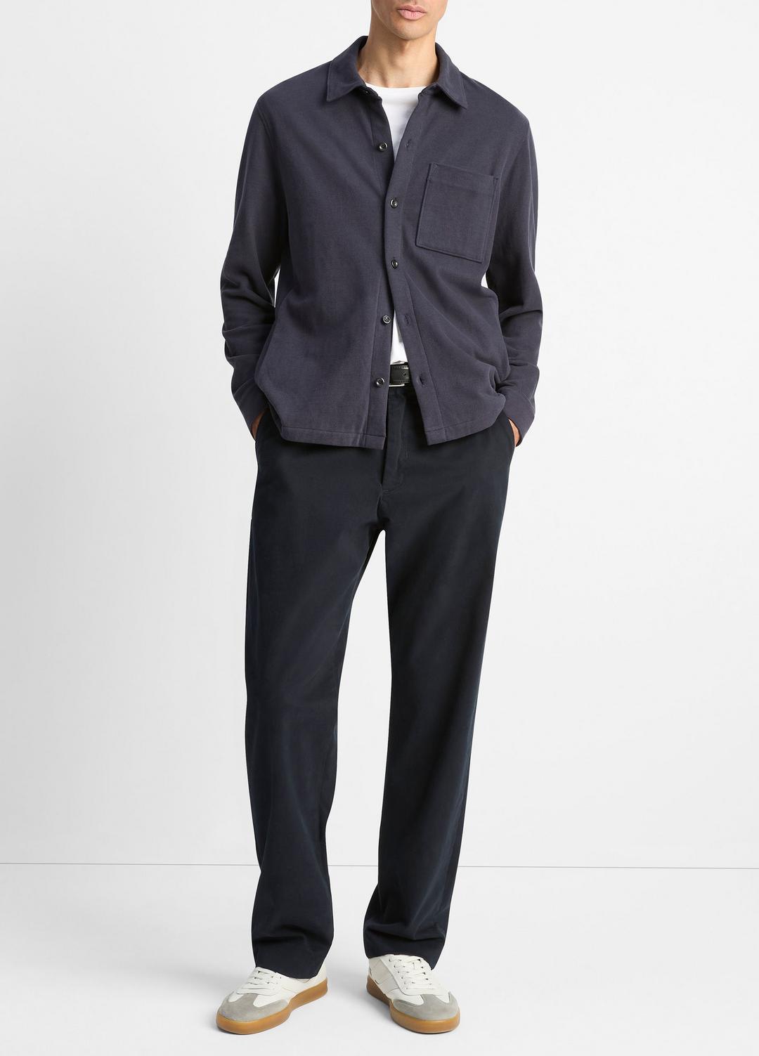 Heavy Sueded Cotton Shirt Jacket in Shirt Jackets | Vince on sale