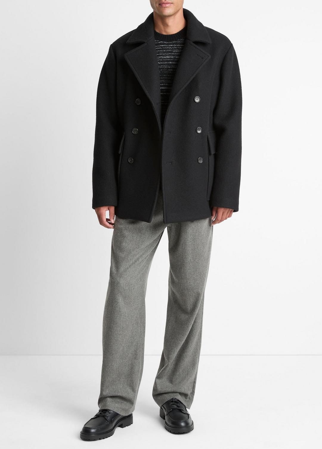 Italian Wool-Blend Peacoat in Coats | Vince for sale