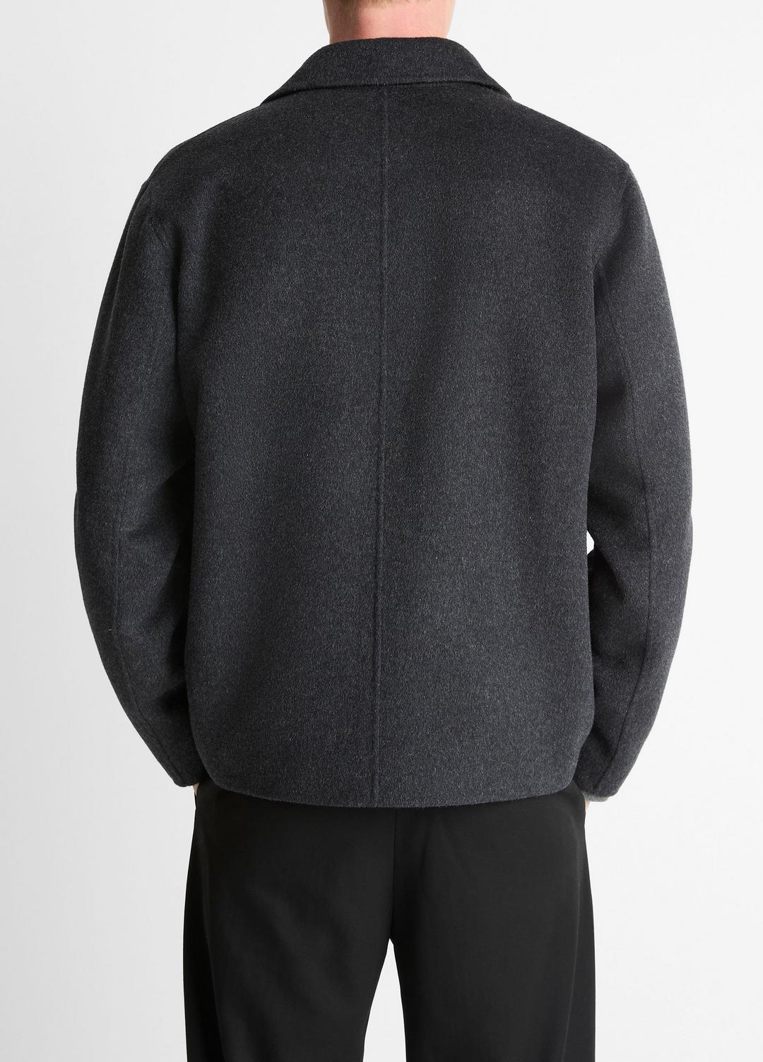 Splittable Wool-Blend Zip-Front Jacket in Jackets | Vince on sale