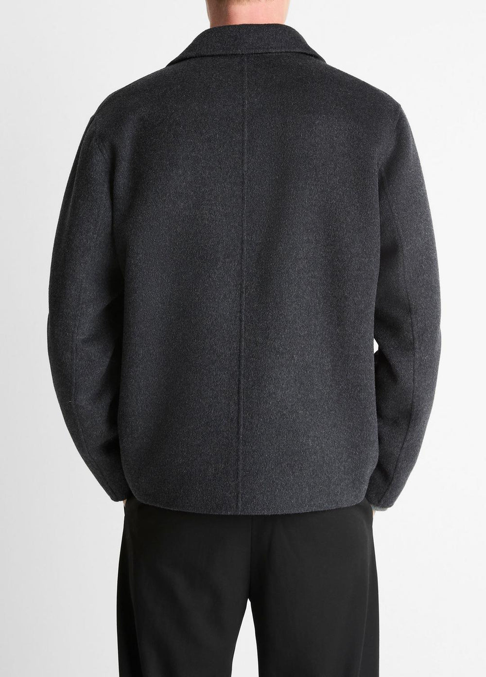 Splittable Wool-Blend Zip-Front Jacket in Jackets | Vince on sale