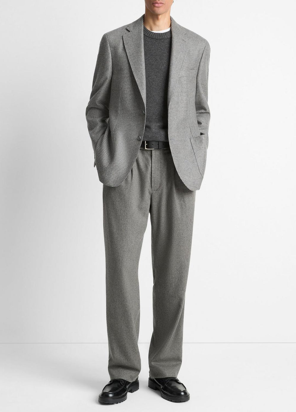 Houndstooth Cashmere Relaxed Sport Coat in Blazers | Vince Online