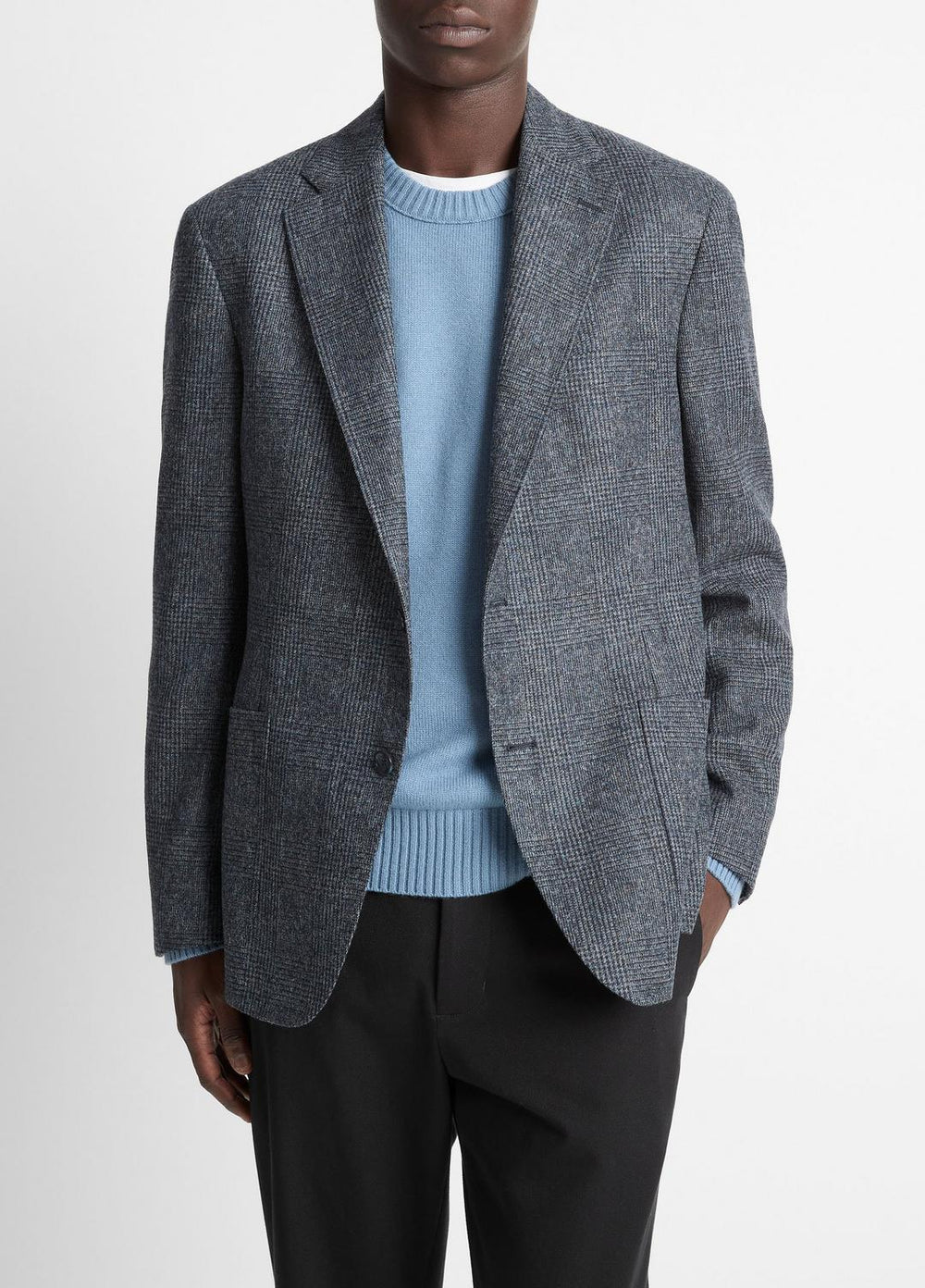 Plaid Alpaca-Blend Relaxed Sport Coat in Blazers | Vince discount