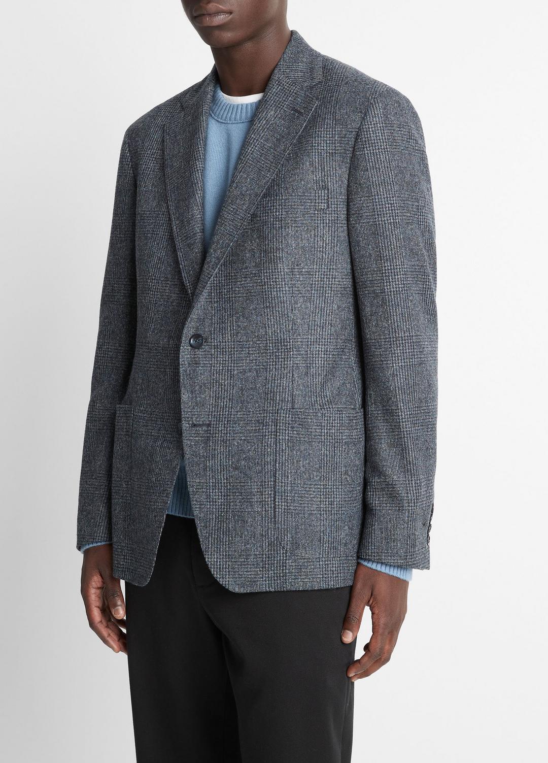 Plaid Alpaca-Blend Relaxed Sport Coat in Blazers | Vince discount