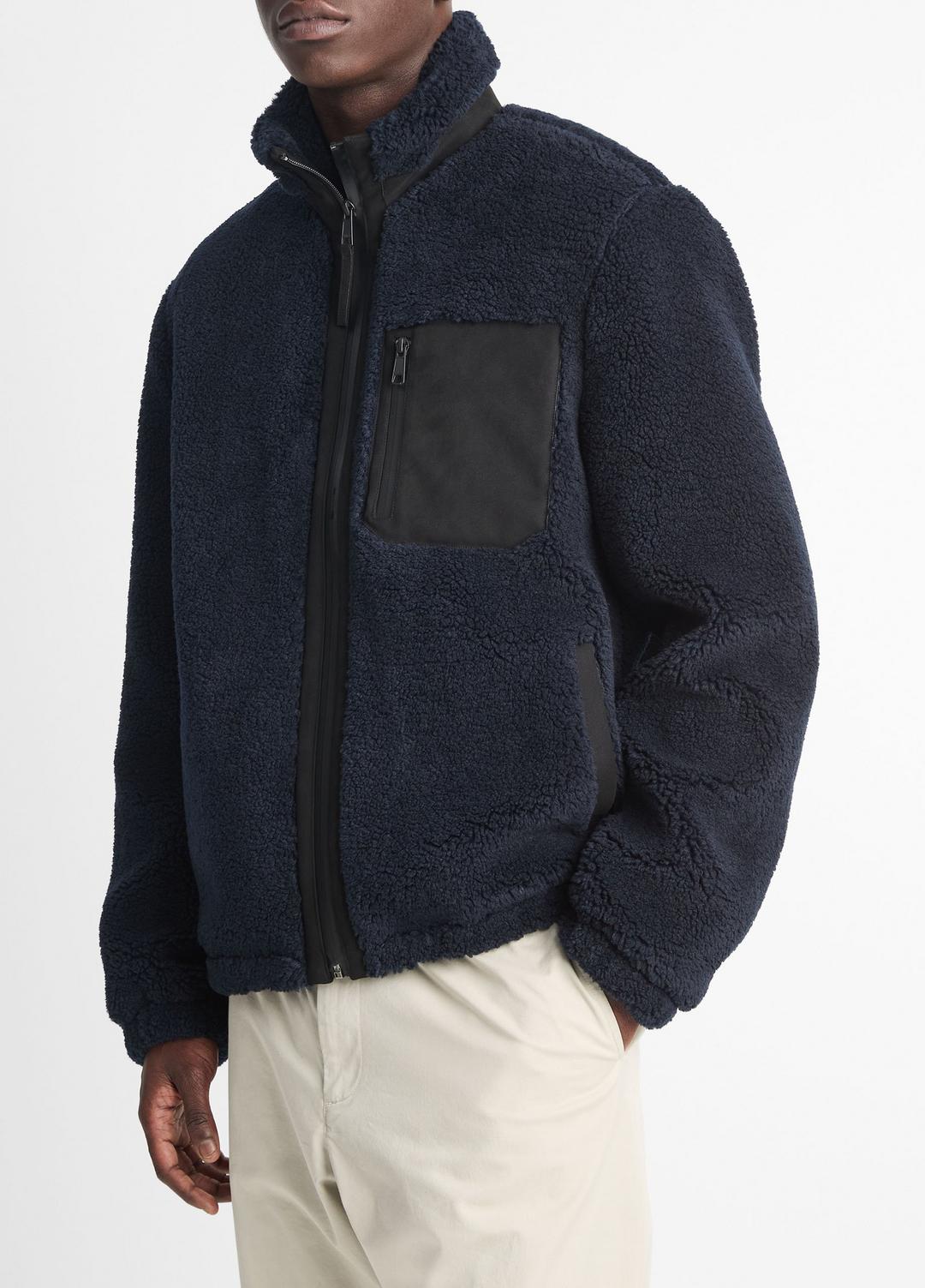Sherpa Zip Jacket in Jackets | Vince near me