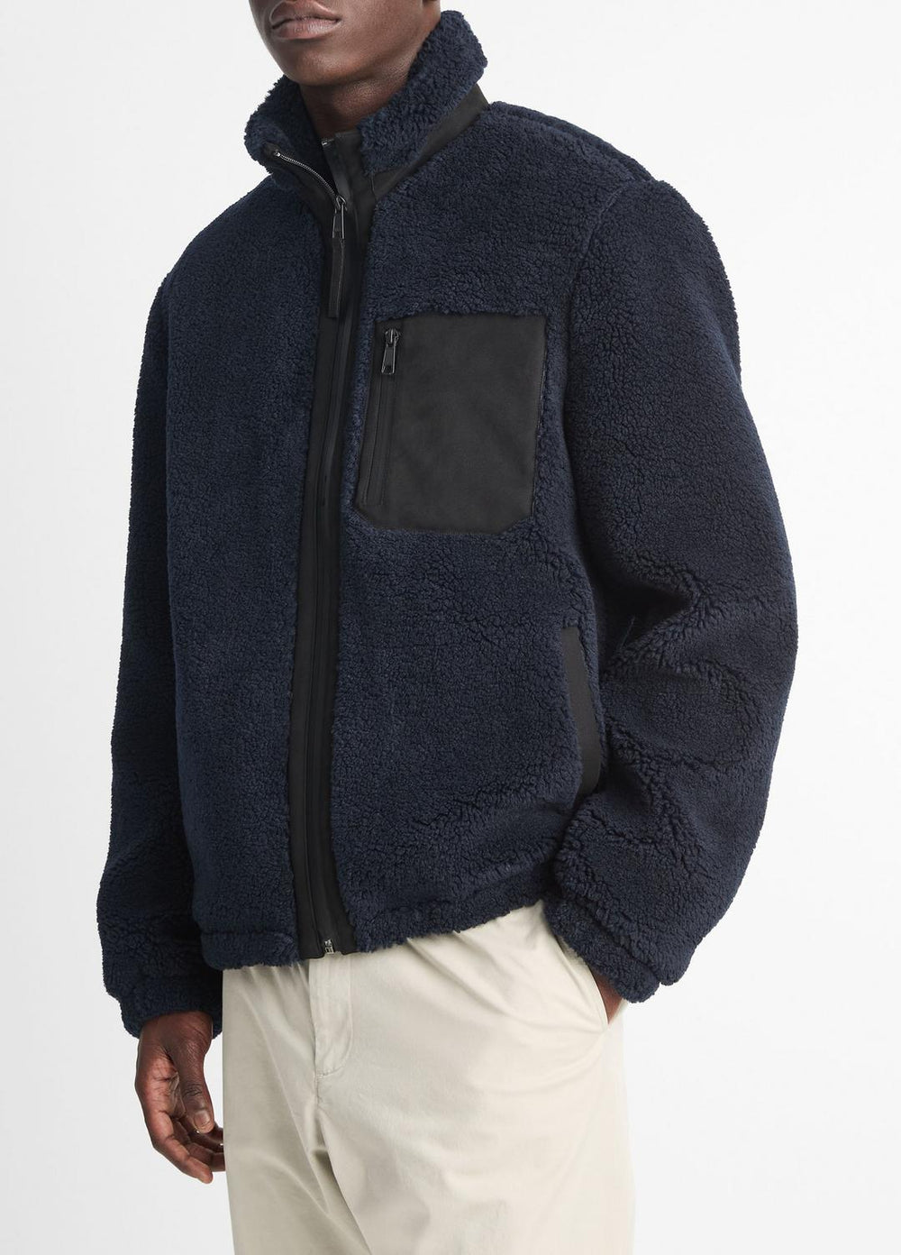 Sherpa Zip Jacket in Jackets | Vince near me