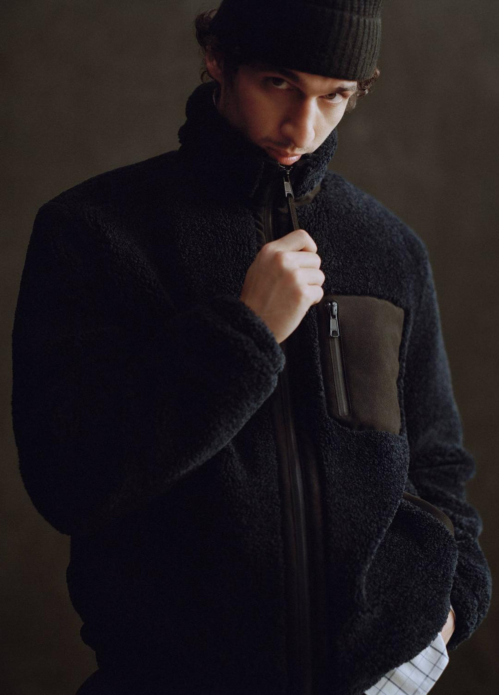 Sherpa Zip Jacket in Jackets | Vince near me