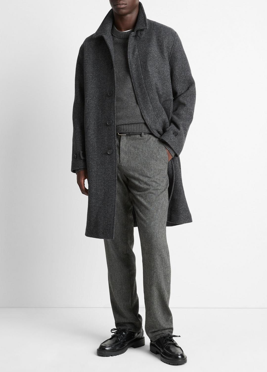 Italian Wool-Blend Balmacaan Coat in Coats | Vince outlet
