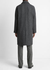 Italian Wool-Blend Balmacaan Coat in Coats | Vince outlet