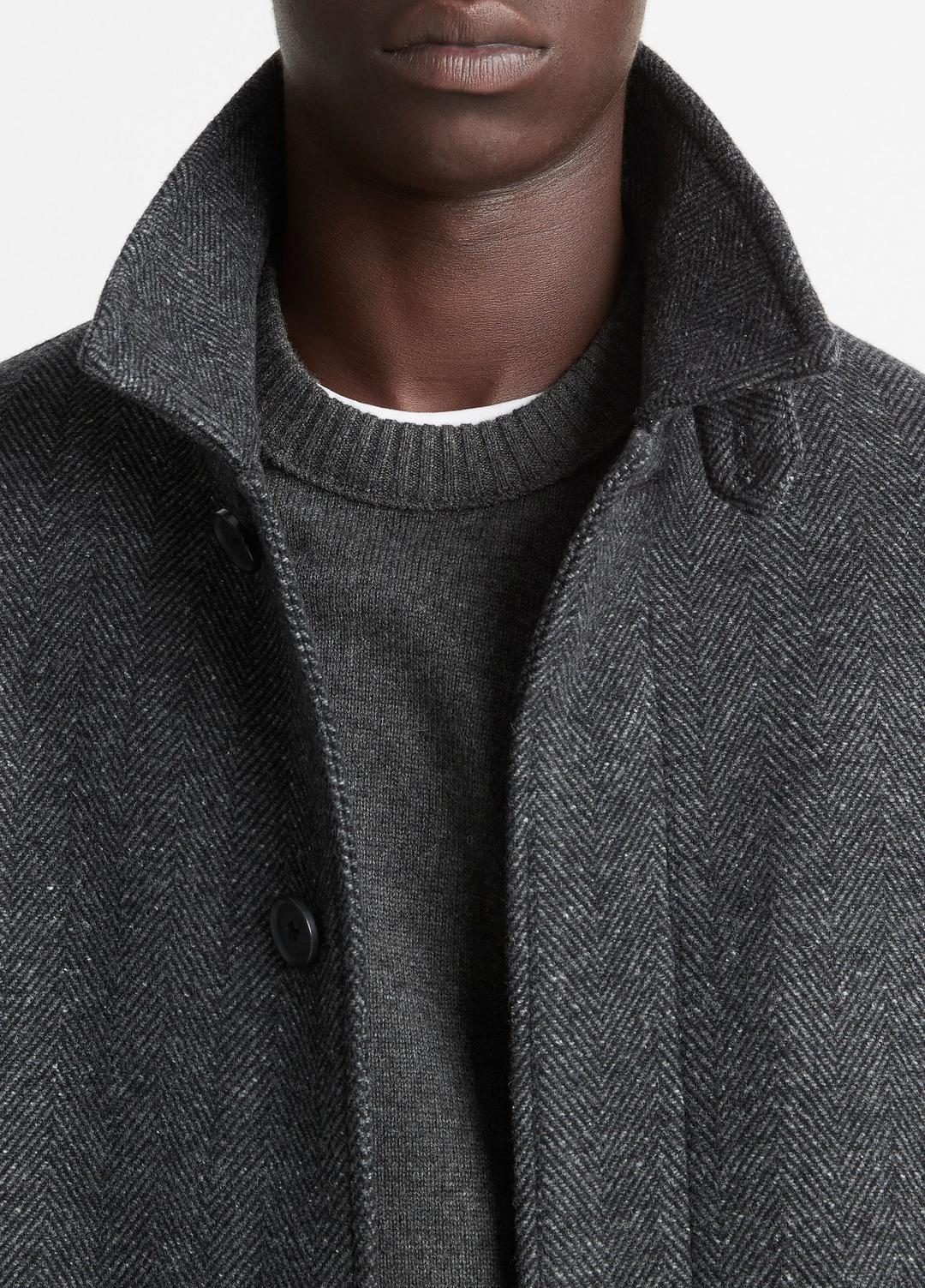 Italian Wool-Blend Balmacaan Coat in Coats | Vince outlet
