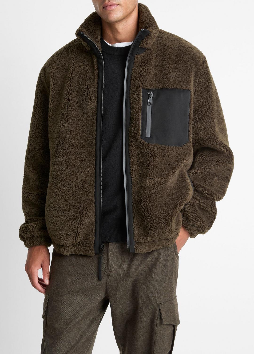 Sherpa Zip Jacket in Jackets | Vince sale