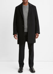 Classic Italian Wool-Blend Coat in Jackets & Outerwear | Vince US