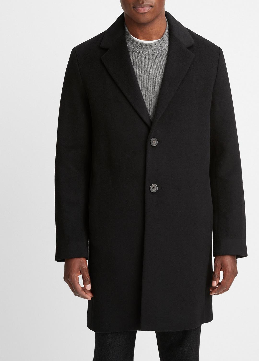 Classic Italian Wool-Blend Coat in Jackets & Outerwear | Vince US