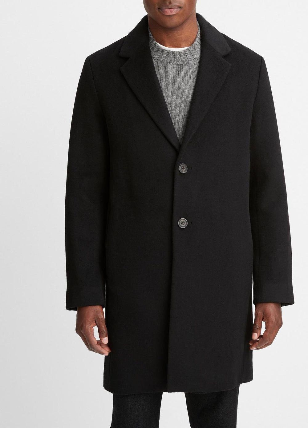 Classic Italian Wool-Blend Coat in Jackets & Outerwear | Vince US