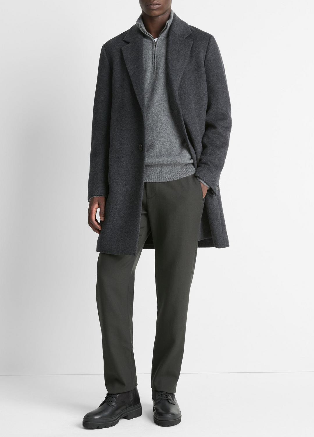 Classic Italian Wool-Blend Coat in Jackets & Outerwear | Vince outlet
