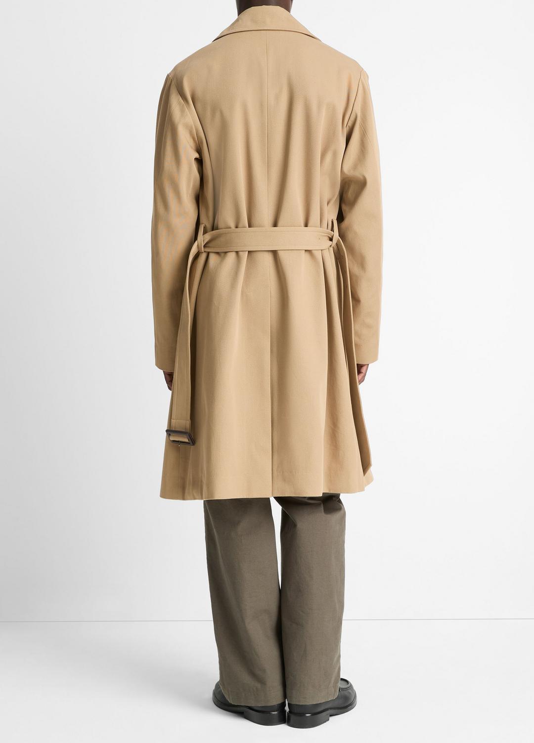 Italian Cotton Double-Breasted Trench Coat in Coats | Vince for sale